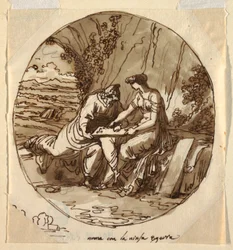 Numa Pompilius et Égérie, Sala di Numa Pompilius, Palazzo Milzetti, Faenza