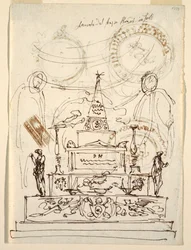 Projet pour un catafalque pour le service funèbre du Pape Pie VI à Forli