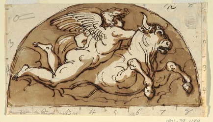 Tarus, Lunette pour plafond, Sala Ottagonale, Palazzo Milzetti, Faenza