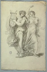 Terpsichore, Muse de la Danse et Erato, Muse de la Poésie d