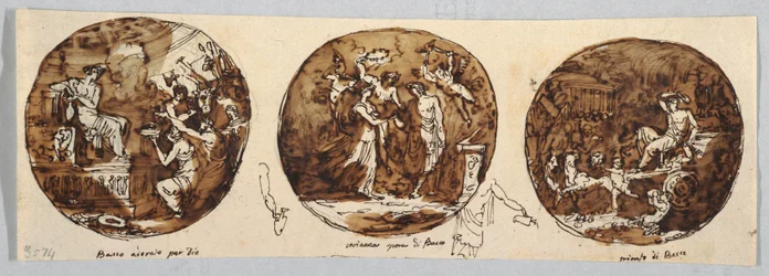 Trois sujets de Bacchus : Bacchus adoré