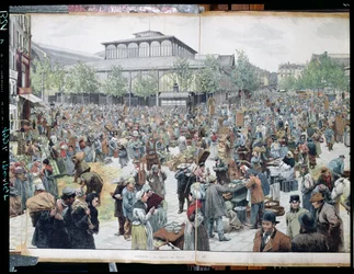 Vue des Halles, 1885