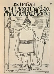 Représentation de Manco Capac, le fondateur légendaire du royaume de Cusco et une figure de la mythologie inca