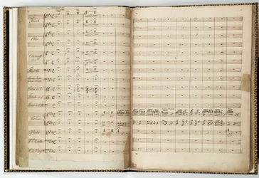 Partition manuscrite de "Le Songe d