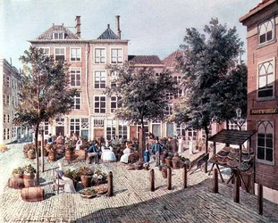 Le petit marché aux légumes à Haag