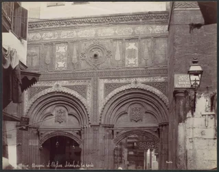 Caire. Mosquée el-Arhar, détails de la porte