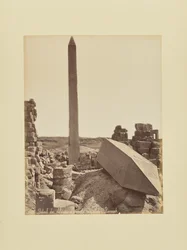 Détail des obélisques et cour des cariatides - Karnak