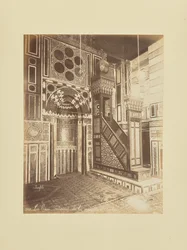 Le Caire - Intérieur de la mosquée El-Bordei