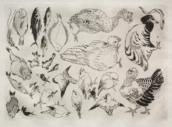 Service de table (service Rousseau) : Canards, poissons, etc. (n° 12)