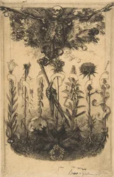 Frontispice pour Les Fleurs du Mal