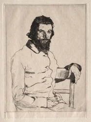 Portrait de Meryon, assis