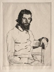 Portrait de Meryon, assis