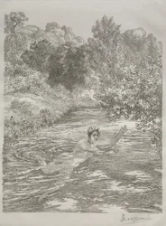 Le Baigneur, vers 1860-70