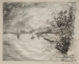 Vue du Pont de Saint-Pères, 1877