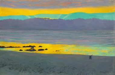 Coucher de soleil jaune et vert, 1911