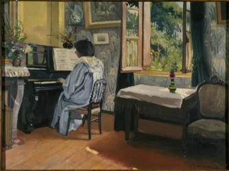 Dame au piano