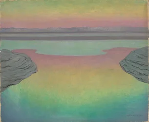 Marée haute à la lumière du soir, 1915