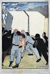 Le coup de assistance - La grande question sociale... - par Félix Vallotton