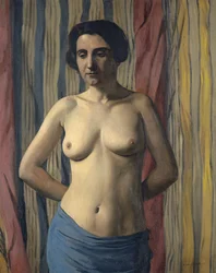 Nu avec écharpe bleue, 1922