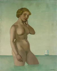 Nu avec une frégate, 1916