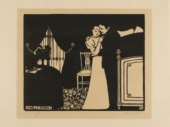La Fine Épingle, planche trois des Intimités, 1898