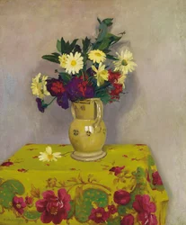 Marguerites jaunes et diverses fleurs, 1911