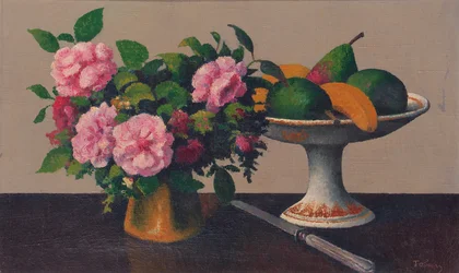 Nature morte avec fleurs et fruits
