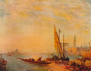 Entrée du Grand Canal, Venise, vers 1875