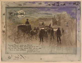 Procession Funéraire sur le Boulevard de Clichy, 1887