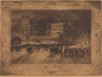 La Place des Martyrs et La Taverne du Bagne, 1885