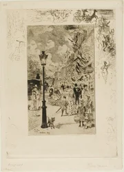 Fête nationale sur le boulevard de Clichy