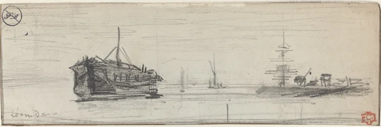 Navires dans le port de Londres