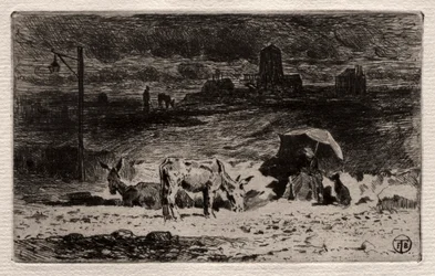 Les Ânes à la Colline des Cailles, vers 1875