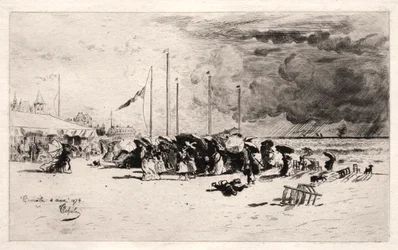 La rafale à Trouville, 1874