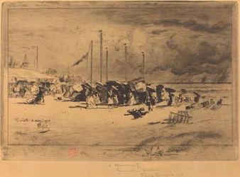 Un Grain à Trouville, 1874-1875