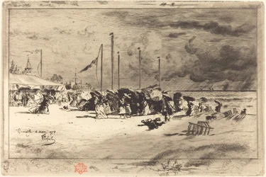 Un Grain à Trouville, 1874-1875
