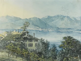 Cadenabbia, Lac de Côme, 1837