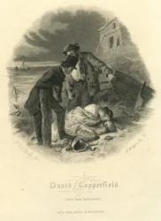 David Copperfield : Sauvé de la destruction, gravé par H.B. Hall et Fils, 1867