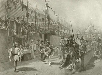 Le roi Richard II. Acte I, Scène III (gravure)