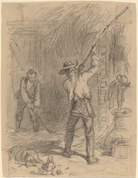 Homme flagellant