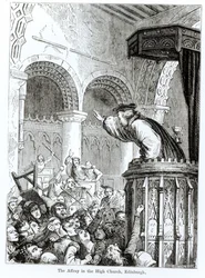 La bagarre dans la Haute Église, Édimbourg