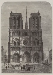 Restauration de Notre-Dame, Paris, la façade ouest