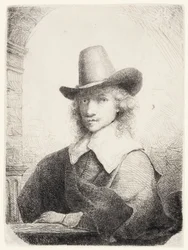 Homme au chapeau haut de forme, vers 1645-50