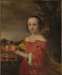 Petronella Elias (1648-1667) avec une corbeille de fruits
