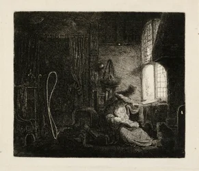 La famille dans une pièce