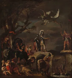 Les négociations de paix entre Claudius Civilis et Quintus Petillius Cerealis sur le pont démoli