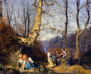 Début du printemps dans les bois de Vienne