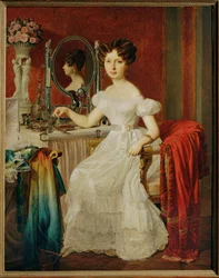Actrice Elise Hoefer 1827 (peinture sur toile)