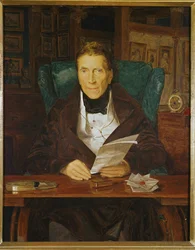 Andre Cyrillowitch Prince Razumovsky (huile sur toile)