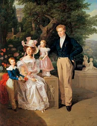 Le conseiller de légation Theodor Joseph Ritter von Neuhaus (painting on wood)